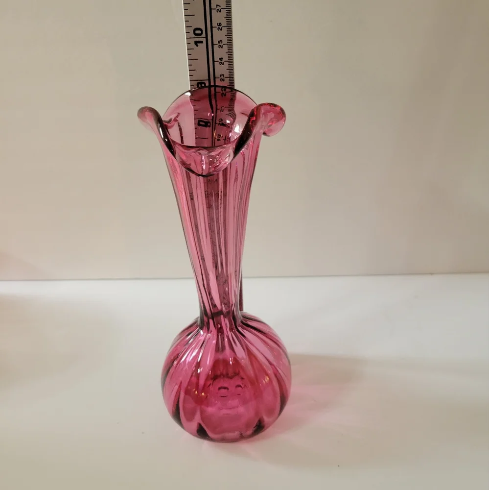 Vintage Hand Blown Glass Vase
